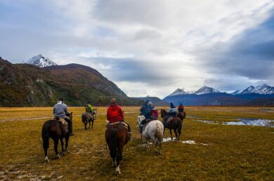 Cabalgatas operadas por PlanV Chile en la Patagonia